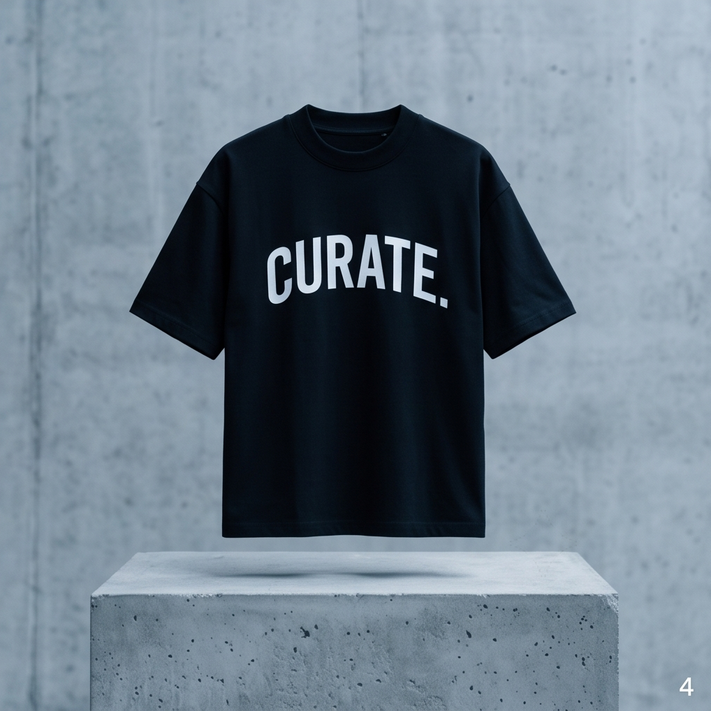 BLACK LOGO TEE